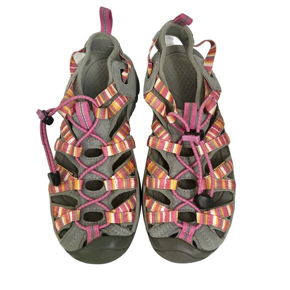 KEEN Women's Outdoor Water Sandals Size 6 Pink/Orange Ankle Straps Waterproof - Picture 1 of 14